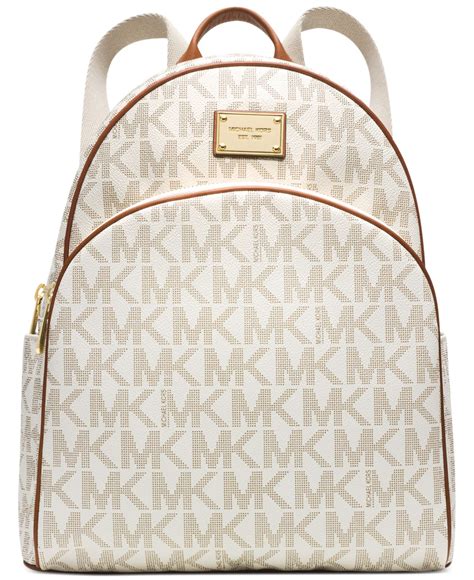 large white michael kors purse|michael kors white backpack purse.